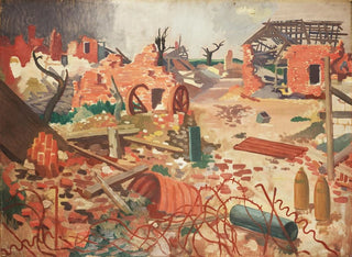This village changed hands five times during the war. - Colin Gill — artwork view