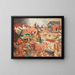 This village changed hands five times during the war. - Colin Gill — framed artwork on a wall