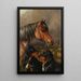 Reproduction of the painting A horse and two Gordon setters - Colin Graeme Roe