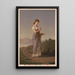 a woman plucking a daisy - Colton Zahm Roberts — framed artwork on a wall