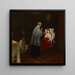 Communion d'une femme malade - Wincenty Trojanowski — framed artwork on a wall