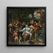 Joyful Company on a Terrace - Jan Steen — framed artwork on a wall