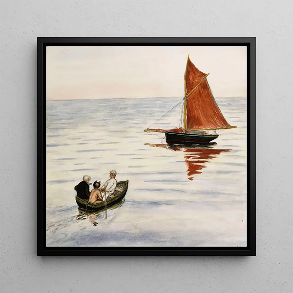 Compagnons de voyage - Hugo Simberg — framed artwork on a wall