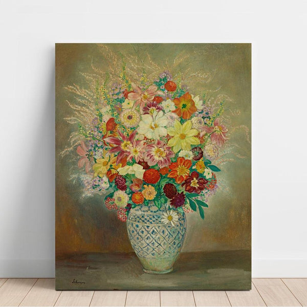 Reproduction of the painting Floral Composition Painting with Dahlias - Henri Lebasque