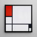 Reproduction of the painting Composition No I with Red and Black - Piet Mondrian