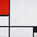 Reproduction of the painting Composition No I with Red and Black - Piet Mondrian