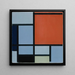 Composition - Piet Mondrian — framed artwork on a wall