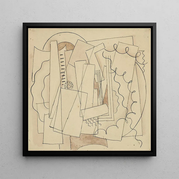 Composition - Roger de La Fresnaye — framed artwork on a wall