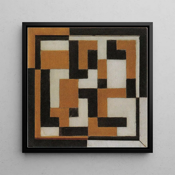 Composition - Theo van Doesburg — framed artwork on a wall