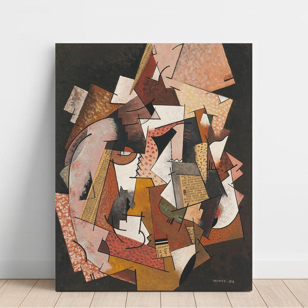 Reproduction of the painting Composition on newspaper - Georges Valmier