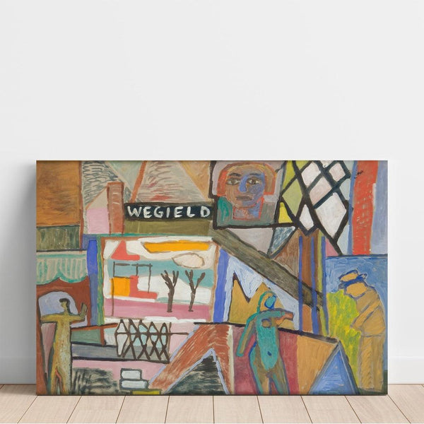 Reproduction of the painting Composition with the inscription 'WEGIELD’ - Sasza Blonder