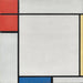 Reproduction of the painting Composition with red, yellow and blue - Piet Mondrian