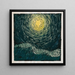 Composition of paving and prairie X - Karl Wiener — framed artwork on a wall