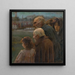 Composition figurative - Teodor Zemplnyi — framed artwork on a wall
