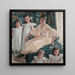 Countess d'Yanville and her four children - James Tissot — framed artwork on a wall