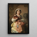 At the fountain - Countess Jeanne Bole — framed artwork on a wall