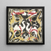 Conception pour un painting de carreaux avec deux chameaux - Carel Adolph Lion Cachet — framed artwork on a wall