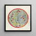 Conception pour une assiette avec WB - Carel Adolph Lion Cachet — framed artwork on a wall