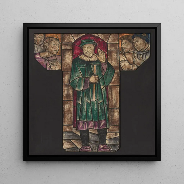 Reproduction of the painting Conception for a window in the City Hall of Amsterdam 4 - Richard Nicolas Roland Holst