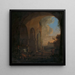 Conducteurs avec du bétail sous une arche du Colisée à Rome - Jan Asselijn — framed artwork on a wall
