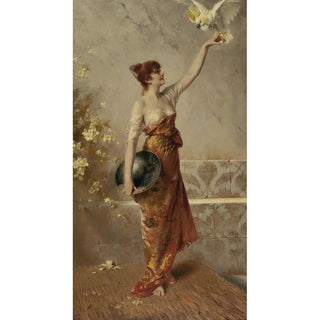 Reproduction of the painting Manuela - Conrad Kiesel
