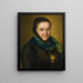 Portrait of Kreszentia Faller née Keler 1796-1832 - Conrad Neukam — framed artwork on a wall