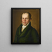 Portrait of Nicolas Faller 1789-1865 - Conrad Neukam — framed artwork on a wall