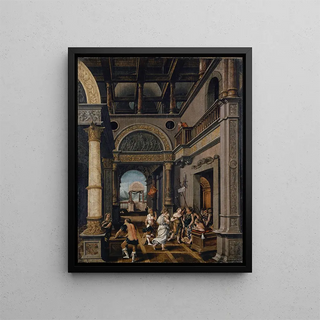 The Judgment of Solomon - Conrad Schnitt — framed artwork on a wall