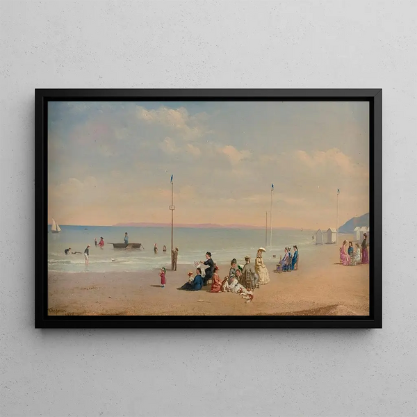 A Day at the Beach - Conrad Wise Chapman — framed artwork on a wall