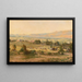 Landscape painting of the Mexico Valley with Lake Texcoco - Conrad Wise Chapman — framed artwork on a wall