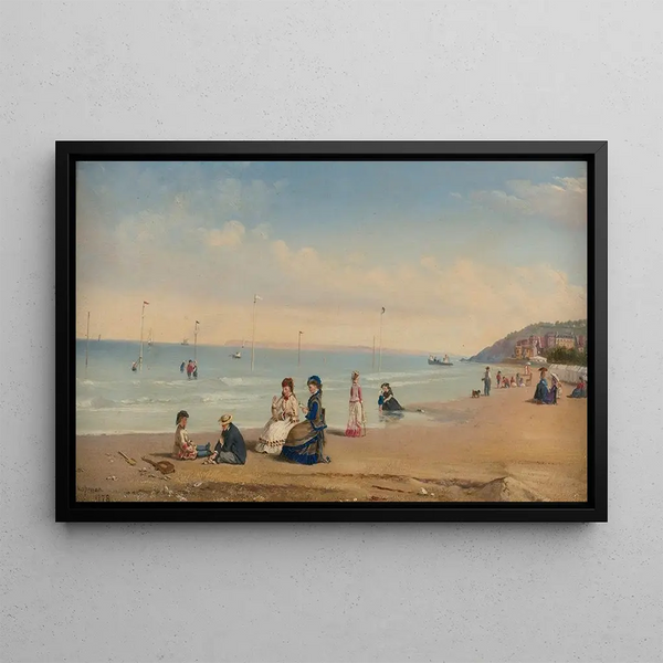 Trouville Painting - Conrad Wise Chapman — framed artwork on a wall