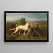Dogs with their prey - Conradijn Cunaeus — framed artwork on a wall