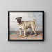 Portrait of the pug by Edwin vom Rath - Conradijn Cunaeus — framed artwork on a wall