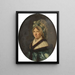 Portrait painting of Angélique Blondelu née Debacq, mother of the artist - Constance Marie Charpentier — framed artwork on a wall
