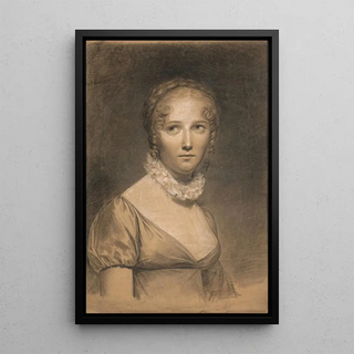 Reproduction of the painting Portrait of a young woman with a troubadour collar - Constance Marie Charpentier