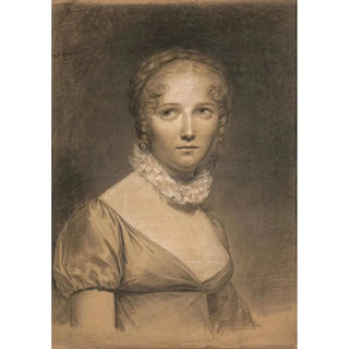 Reproduction of the painting Portrait of a young woman with a troubadour collar - Constance Marie Charpentier