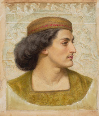 Portrait of a Young Man in Profile - Constance Phillott — artwork view
