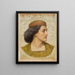 Portrait of a Young Man in Profile - Constance Phillott — framed artwork on a wall