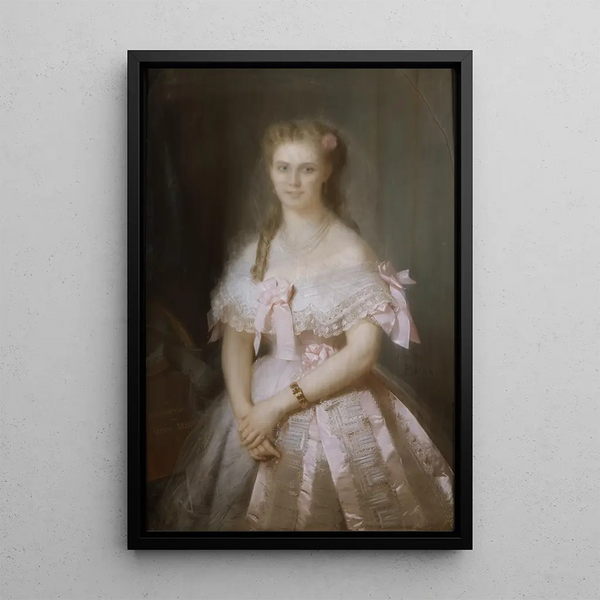Reproduction of the painting La chanteuse Christina Nilsson - Constant Joseph Brochart