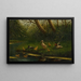 Canards près de l'étang - Constant David Ludovic Artz — framed artwork on a wall
