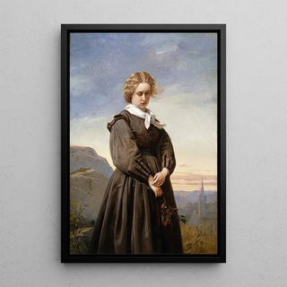 Melancholy love - Constant Mayer — framed artwork on a wall