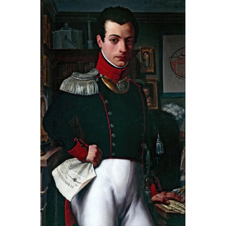 Reproduction of the painting Portrait of an architect in officer uniform of the national guard - Constant Misbach