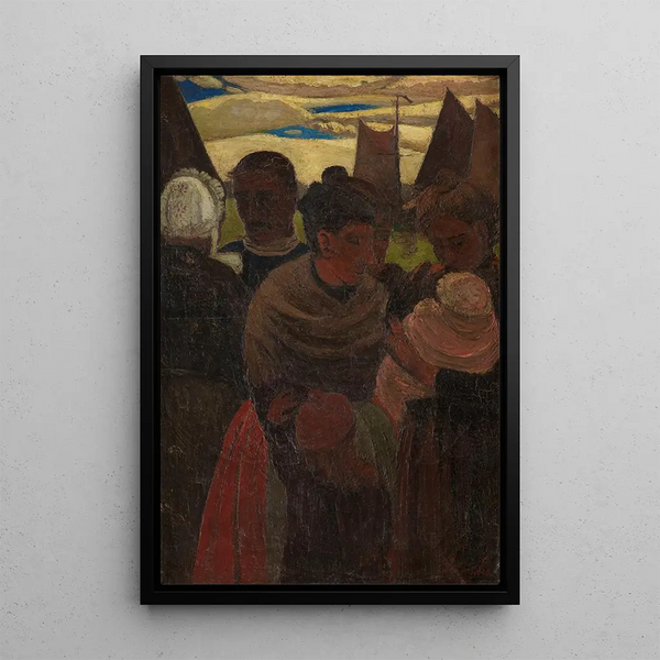 On the quay - Constant Permeke — framed artwork on a wall