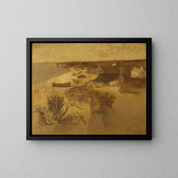 Landscape Painting Breton - Constant Permeke — framed artwork on a wall