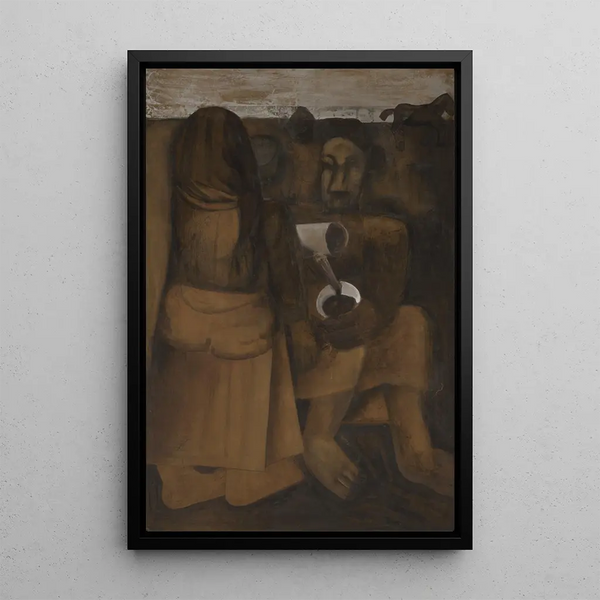 Coffee Drinkers - Constant Permeke — framed artwork on a wall