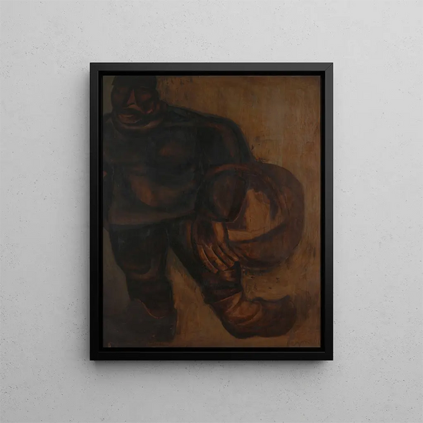 The Dragon Men - Constant Permeke — framed artwork on a wall