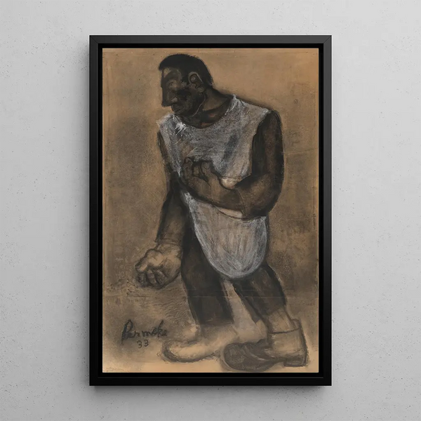 The Sower - Constant Permeke — framed artwork on a wall