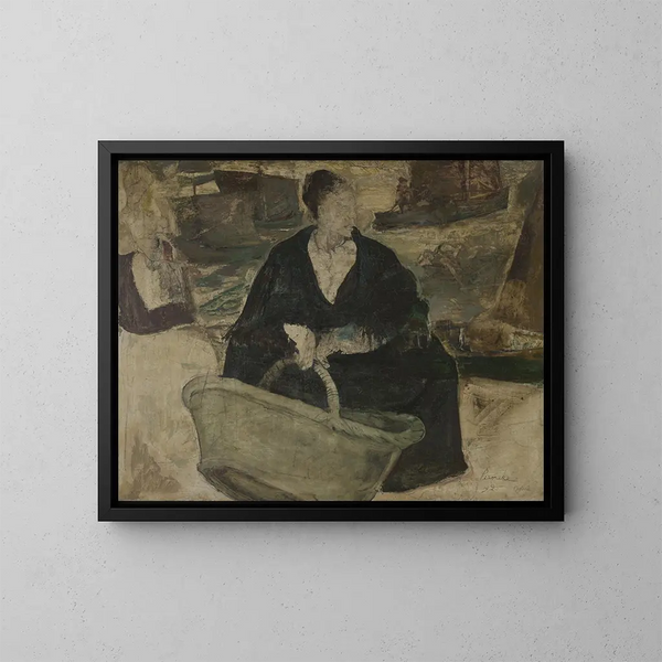La femme du pêcheur - Constant Permeke — framed artwork on a wall