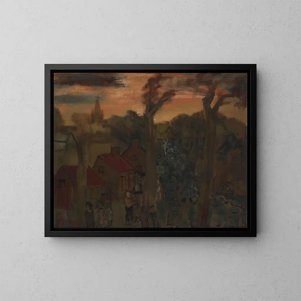 Jabbeke in 1940 - Constant Permeke — framed artwork on a wall