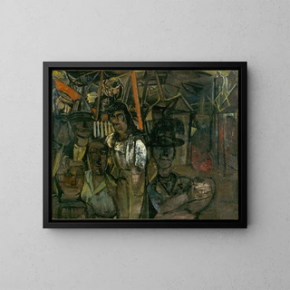 Fairground - Constant Permeke — framed artwork on a wall
